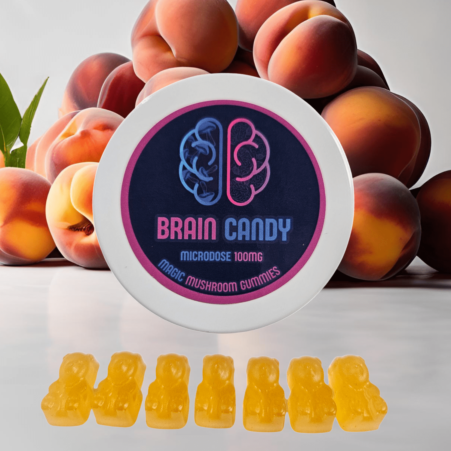 Magic Mushroom Micro Bears Peach